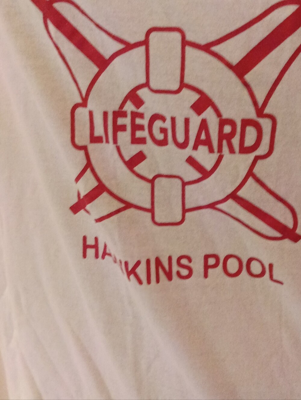 Stranger Things Lifeguard Hawkins Pool Ringer Tank - Picture 3 of 4